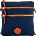 Dooney & Bourke Women's North South Triple Zip Crossbody in Lightweight Nylon, Handbag with Adjustable Shoulder Strap-0