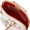 Dooney & Bourke Handbag, Botanical Collection Zip Zip Satchel - White-2