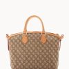 Dooney & Bourke Handbag, Maritime Domed Satchel - Brown-3