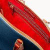 Dooney & Bourke Women's Zip Satchel in Pebble Grain Leather, Large Handbag with Adjustable Detachable Shoulder Strap-3