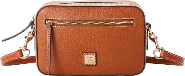 Dooney & Bourke Women's Camera Zip Crossbody in Pebble Grain Leather, Small Handbag with Adjustable Shoulder Strap-0
