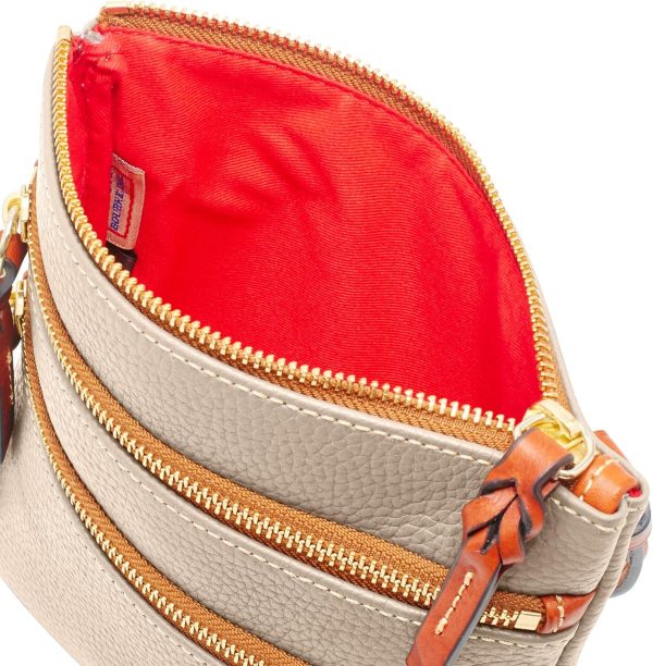 Dooney & Bourke Handbag, Pebble Grain North South Triple Zip-2