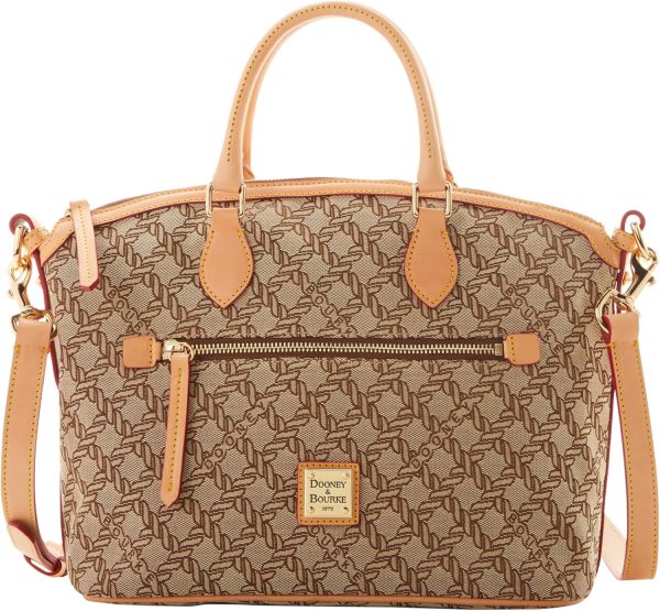 Dooney & Bourke Handbag, Maritime Domed Satchel - Brown-0