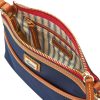 Dooney & Bourke Crossbody Bags for Women, Wayfarer Domed Nylon Bag with Leather Strap Front Pocket bourke