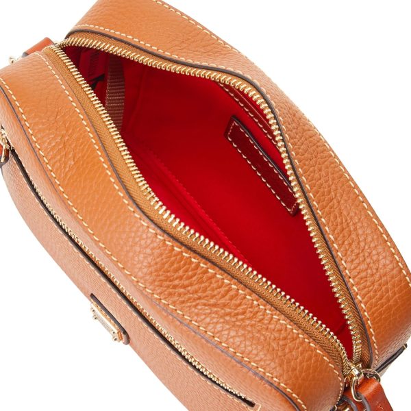 Dooney & Bourke Women's Camera Zip Crossbody in Pebble Grain Leather, Small Handbag with Adjustable Shoulder Strap-2